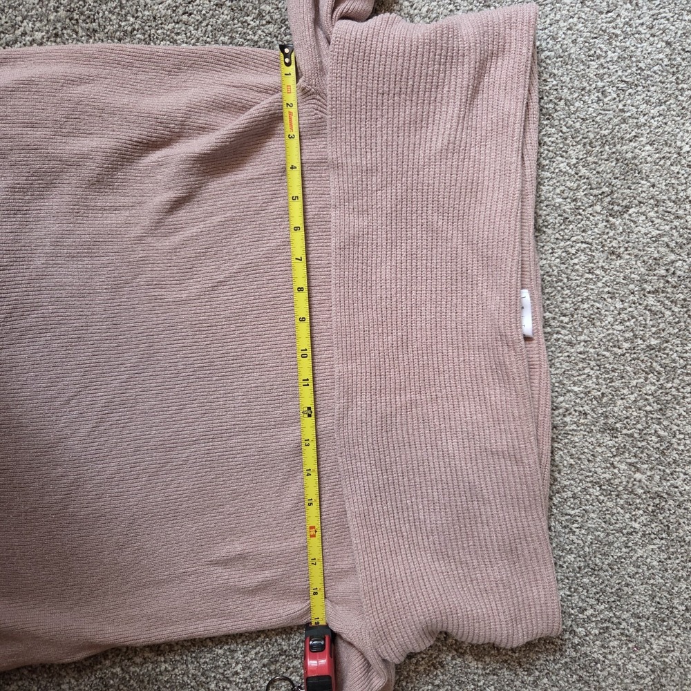 Nordstrom Leith Women's Sweater Off The Shoulder Long Sleeve Size 1X Light‎ Pink - Picture 7 of 7